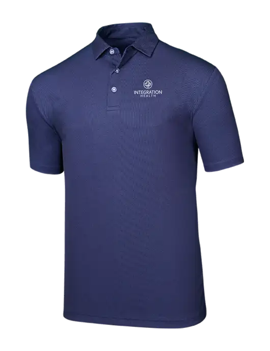 Callaway Birdseye Navy Polo w/Integration Health Logo