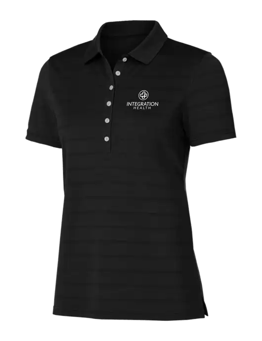 Callaway Womens Black Ventilated Polo w/Integration Health Logo