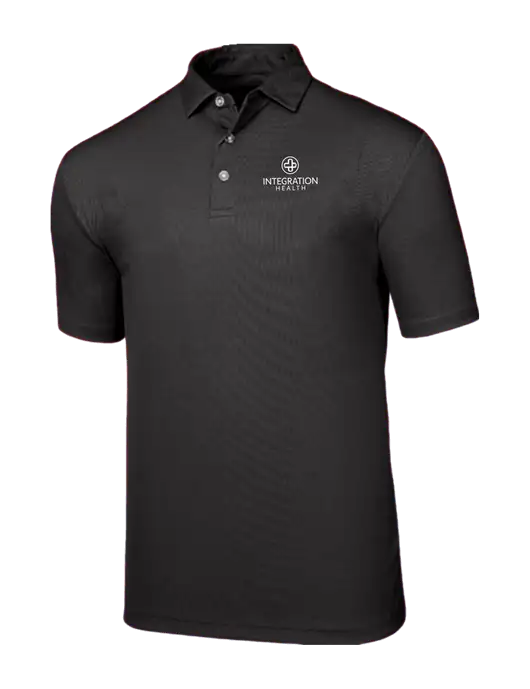 Callaway Birdseye Black Polo w/Integration Health Logo