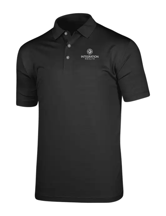 Callaway Vibrant Black Ventilated Polo w/Integration Health Logo