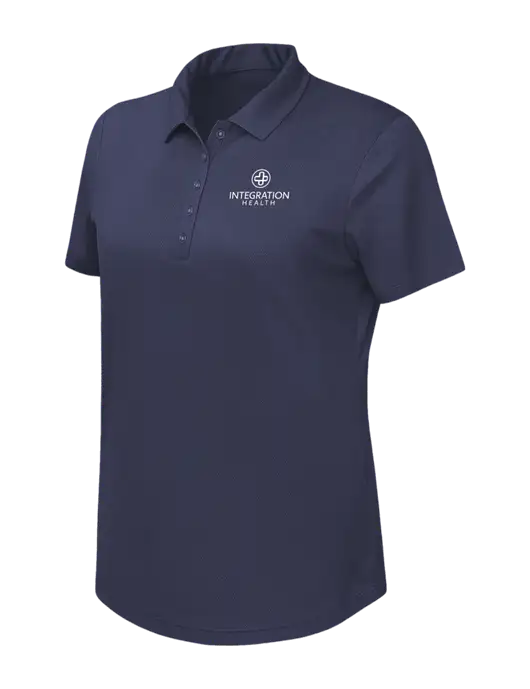 Callaway Womens Birdseye Navy Polo w/Integration Health Logo
