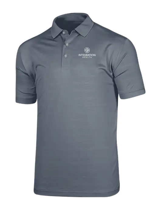 Callaway Vibrant Light Grey Ventilated Polo w/Integration Health Logo