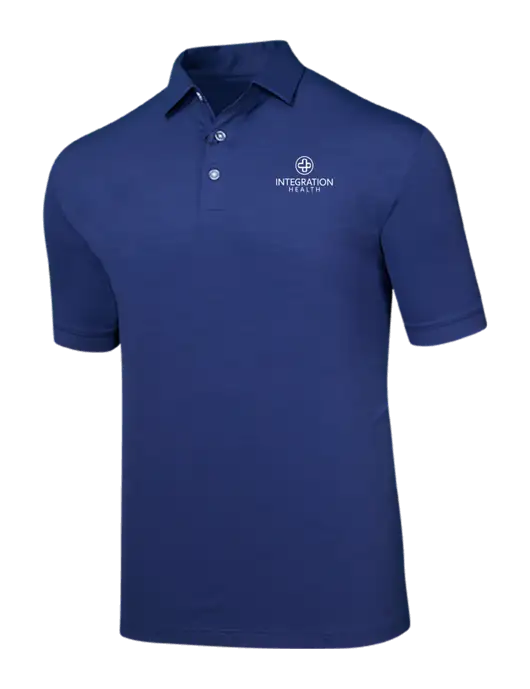 Callaway Navy Fashion Tonal Polo w/Integration Health Logo