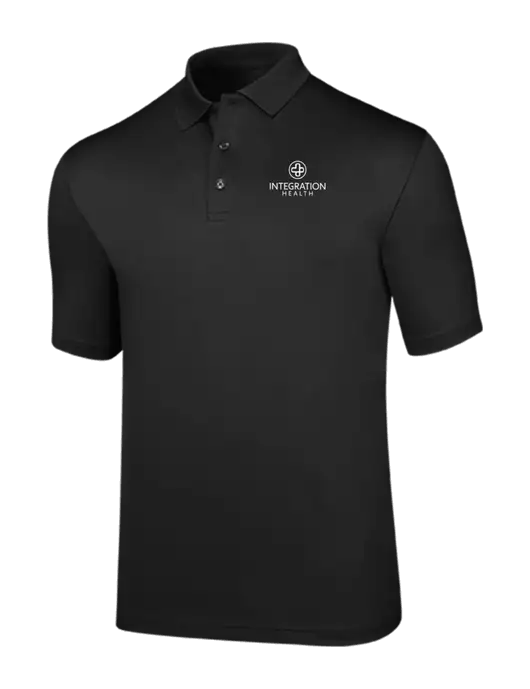 Callaway Opti-Dri Black Chev Polo w/Integration Health Logo