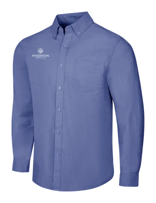Navy SuperPro Oxford Shirt w/Integration Health Logo