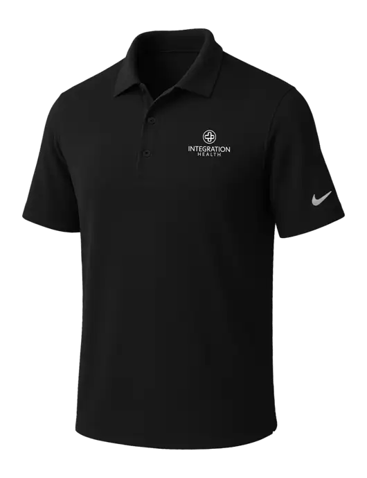 NIKE Black Dri-Fit Micro Pique Polo w/Integration Health Logo