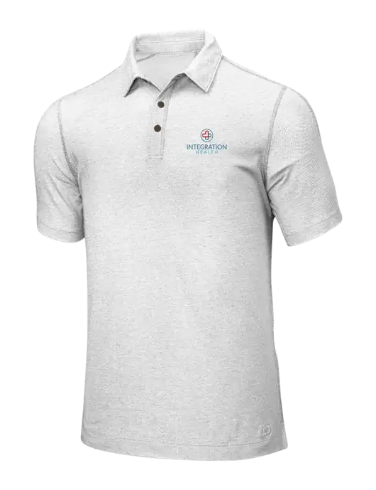 OGIO White ONYX Polo w/Integration Health Logo