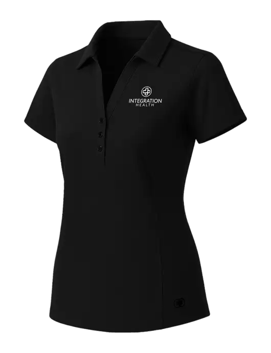 OGIO Womens Blacktop ONYX Polo w/Integration Health Logo