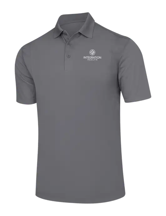 Medium Grey Micropique Sport-Wick Polo w/Integration Health Logo