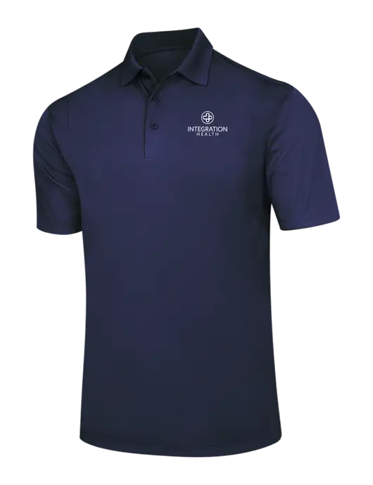 Navy Micropique Sport-Wick Polo w/Integration Health Logo