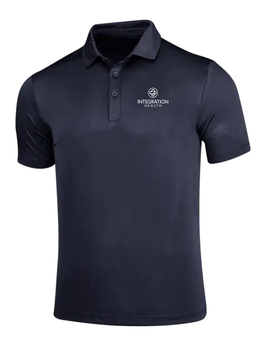 Navy Posi-UV Pro Polo w/Integration Health Logo