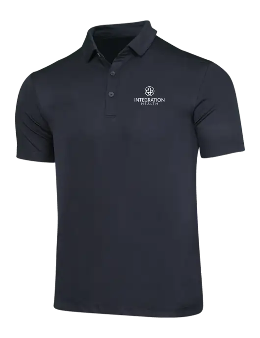 Black Posi-UV Pro Polo w/Integration Health Logo