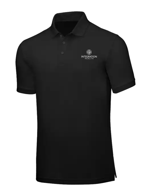 Black Core Classic Pique w/Integration Health Logo