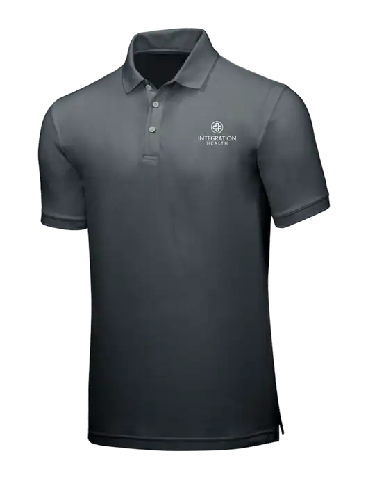 Dark Grey Core Classic Pique w/Integration Health Logo