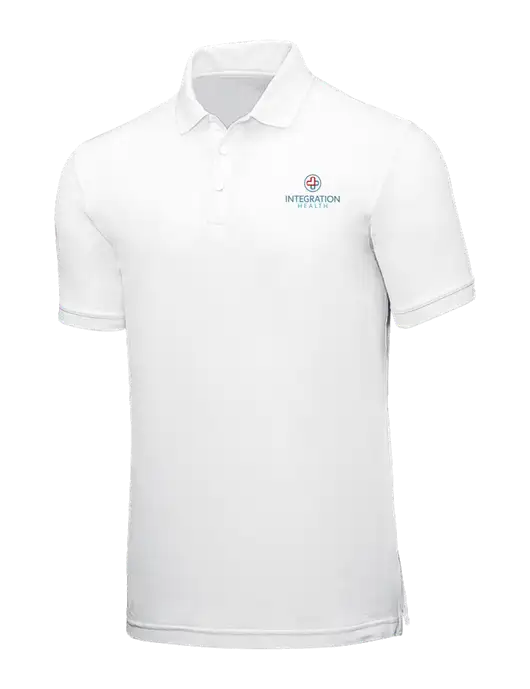 White Core Classic Pique w/Integration Health Logo