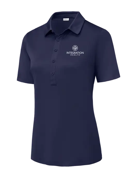 True Navy Womens Posi-UV Pro Polo w/Integration Health Logo