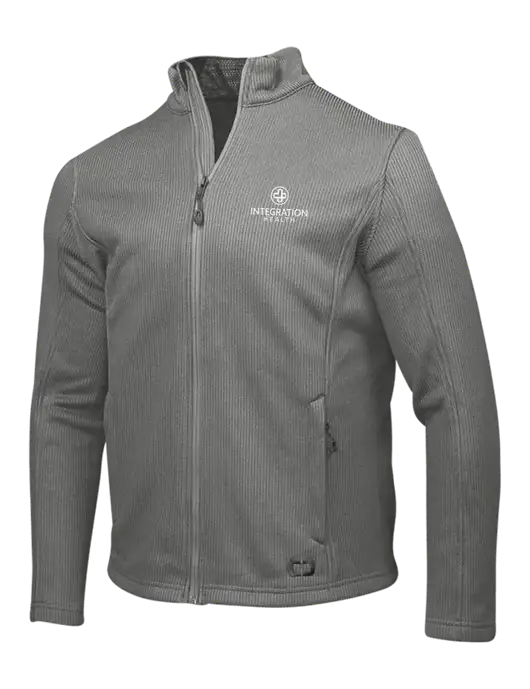 OGIO Medium Grey Grit Fleece Jacket w/Integration Health Logo
