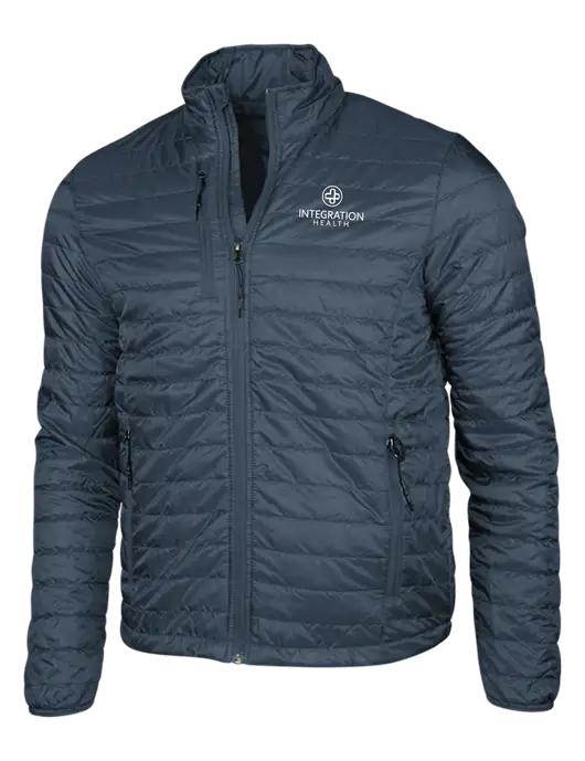 Navy Puffy Packable Jacket w/Integration Health Logo