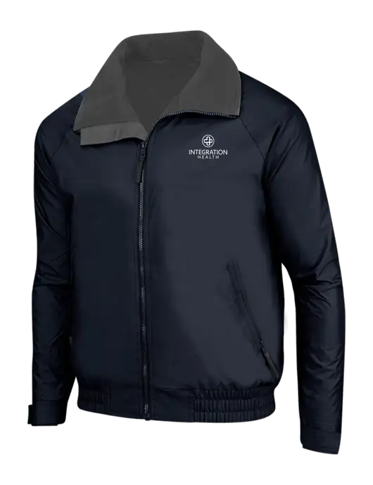 True Navy/Grey Heather Classic Competitor Jacket w/Integration Health Logo