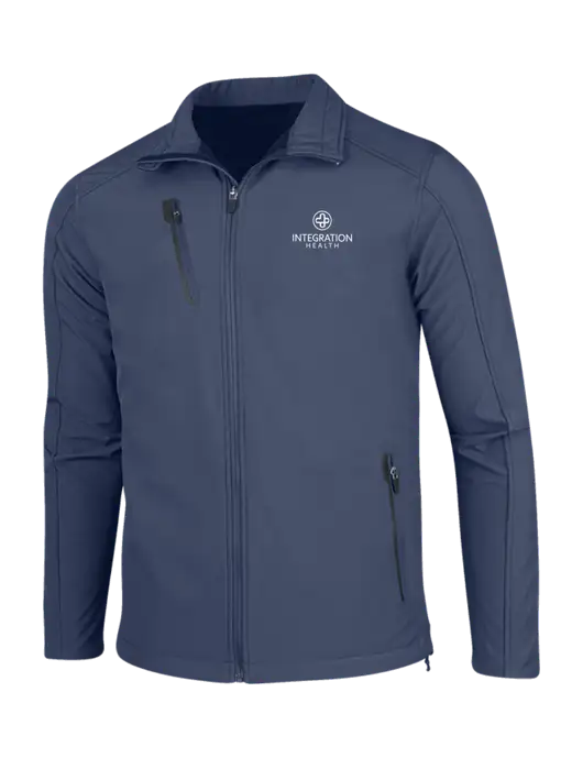 Navy Welded Softshell Jacket w/Integration Health Logo
