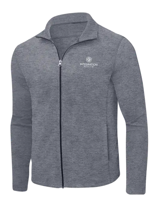 Light Navy Heather Microfleece Full-Zip Jacket w/Integration Health Logo