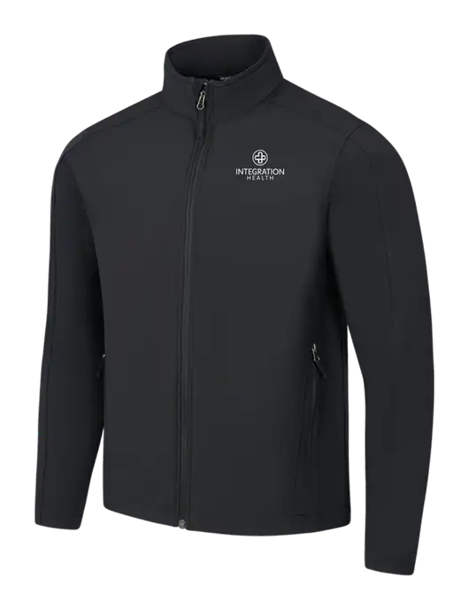 Black Core Soft Shell Jacket w/Integration Health Logo