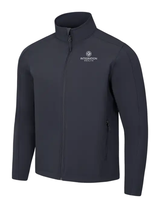 Charcoal Grey Core Soft Shell Jacket w/Integration Health Logo
