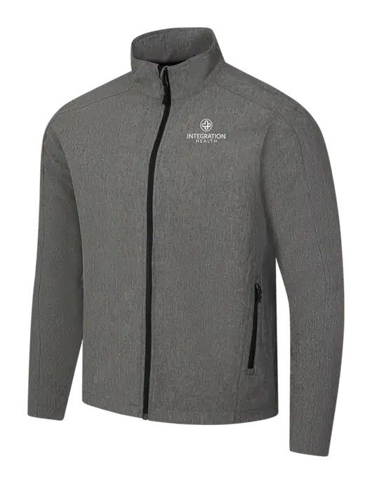 Medium Grey Heather Core Soft Shell Jacket w/Integration Health Logo