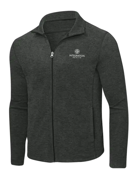 Charcoal Heather Microfleece Full-Zip Jacket w/Integration Health Logo