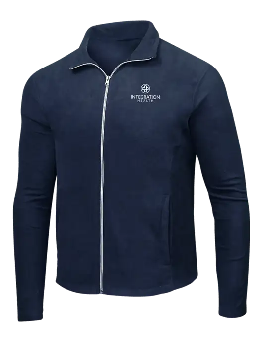 Navy Microfleece Jacket w/Integration Health Logo