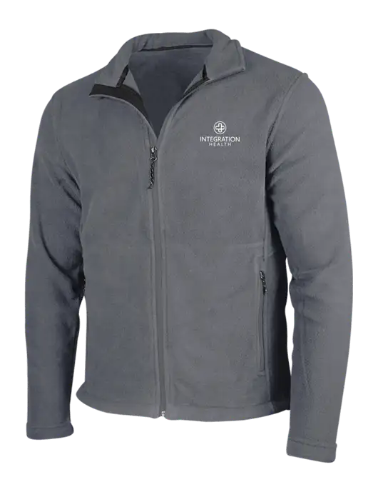 Medium Grey Fleece Jacket w/Integration Health Logo