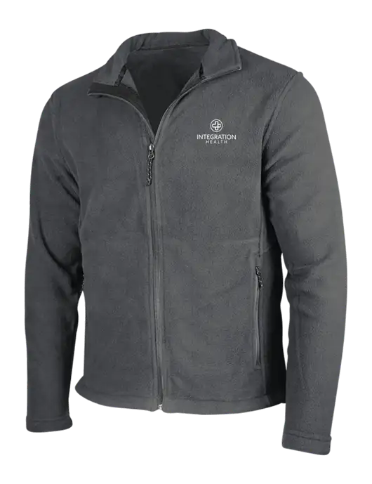 Dark Grey Fleece Jacket w/Integration Health Logo