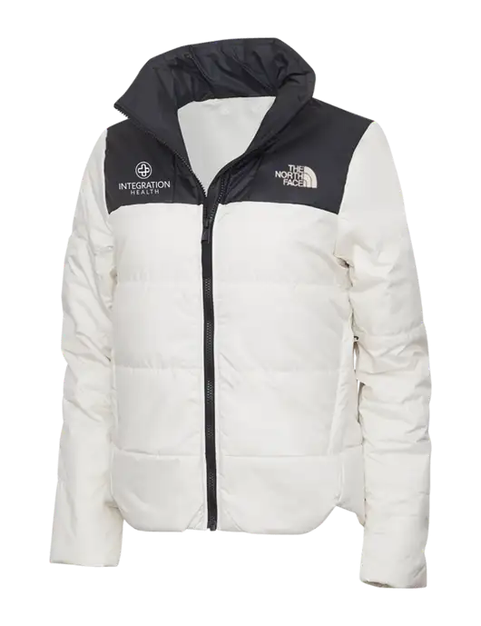 North Face Womens Vintage White Everyday Insulated Jacket w/Integration Health Logo