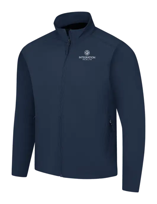 Navy Core Soft Shell Jacket w/Integration Health Logo