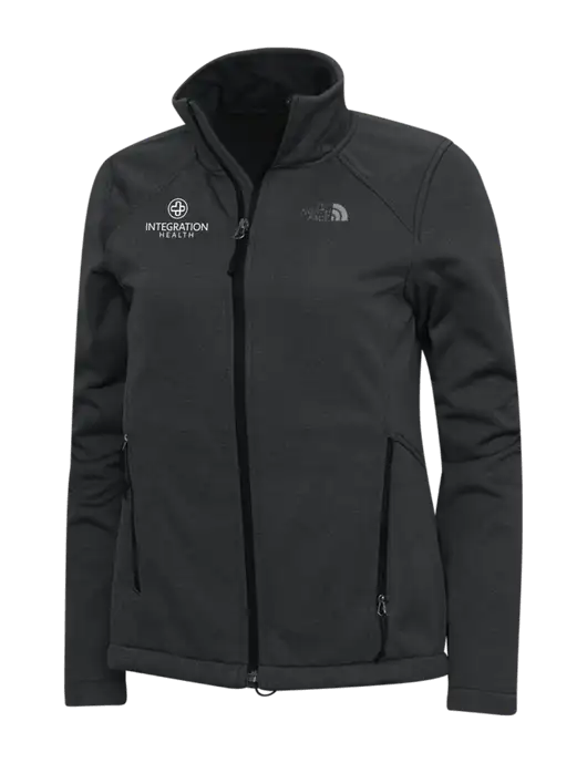 North Face Dark Grey Heather Womens Ridgewall Soft Shell Jacket w/Integration Health Logo