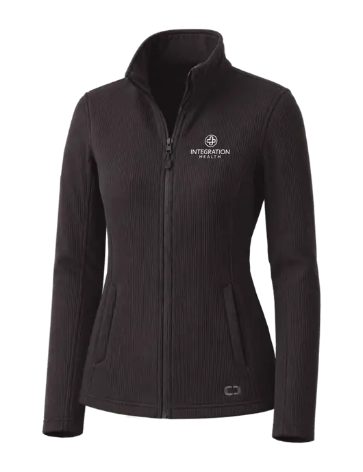 OGIO Blacktop Womens Grit Fleece Jacket w/Integration Health Logo