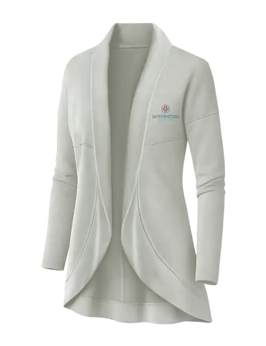 OGIO Ivory Snow Womens Luuma Cocoon Fleece w/Integration Health Logo
