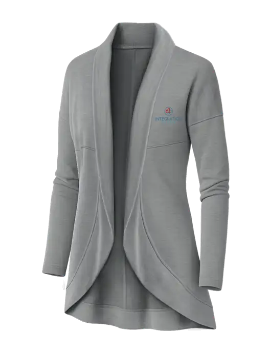 OGIO Light Grey Heather Womens Luuma Cocoon Fleece w/Integration Health Logo