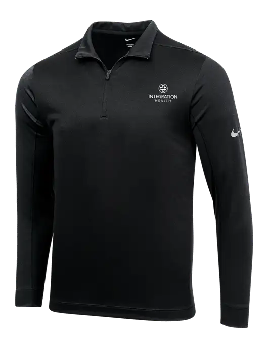 NIKE Black Dry 1/2 Zip Cover-Up w/Integration Health Logo