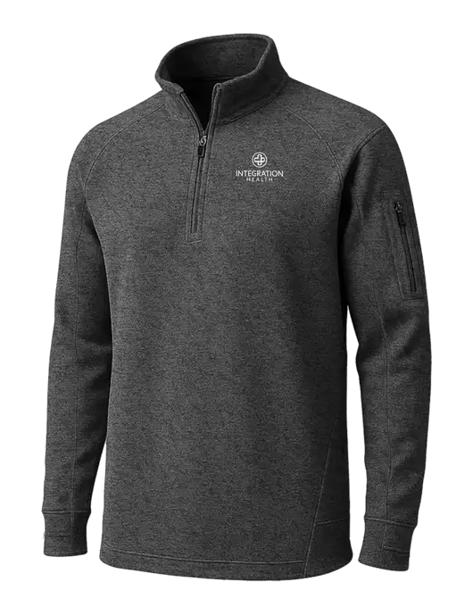 Graphite Heather Tech Fleece 1/4 Zip Pullover w/Integration Health Logo