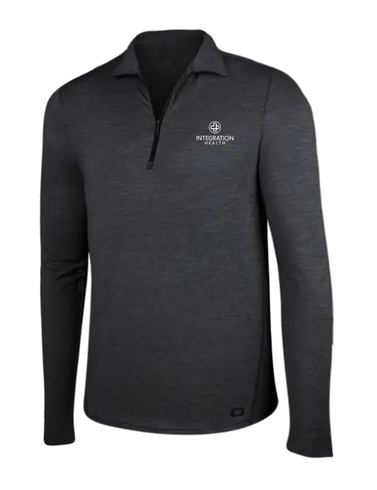 OGIO Blacktop Heather Endurance Force 1/4 Zip w/Integration Health Logo