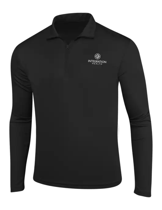 Black PosiCharge Competitor 1/4 Zip Pullover w/Integration Health Logo