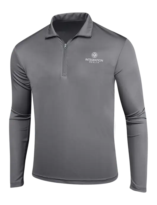 Medium Grey PosiCharge Competitor 1/4 Zip Pullover w/Integration Health Logo