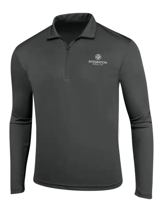 Dark Grey PosiCharge Competitor 1/4 Zip Pullover w/Integration Health Logo