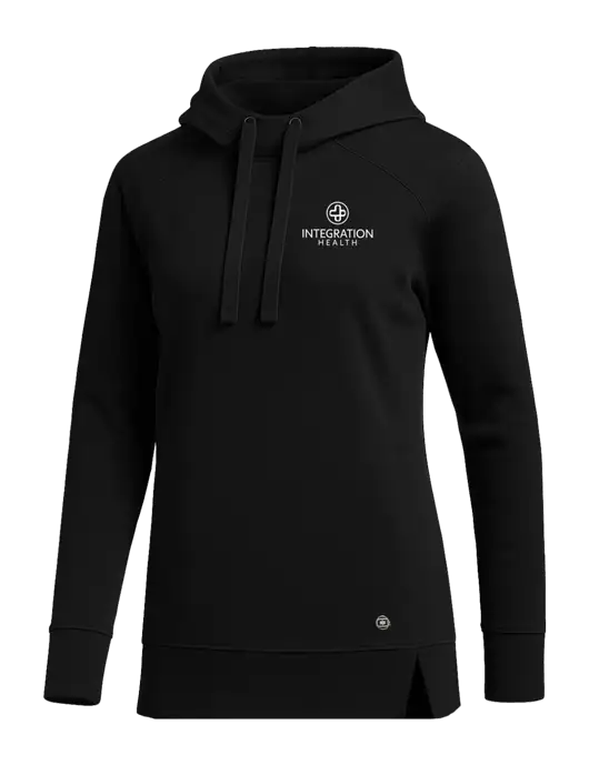 OGIO Black Womens Luuma Pullover Fleece Hoodie w/Integration Health Logo