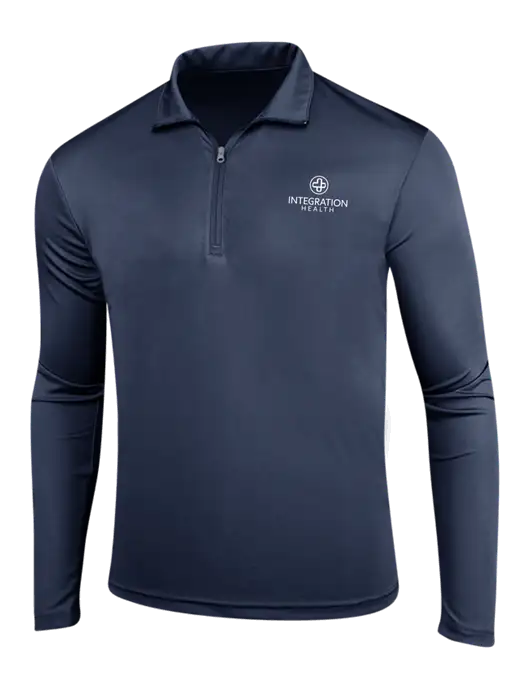 Navy PosiCharge Competitor 1/4 Zip Pullover w/Integration Health Logo