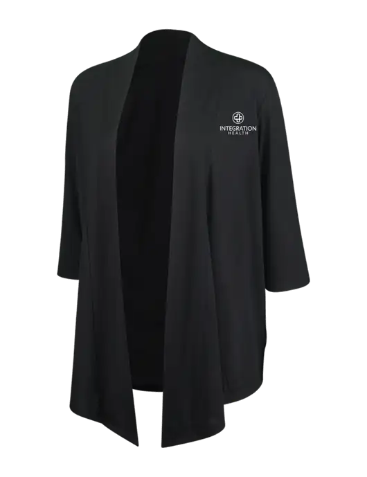 Black Womens Concept Shrug w/Integration Health Logo
