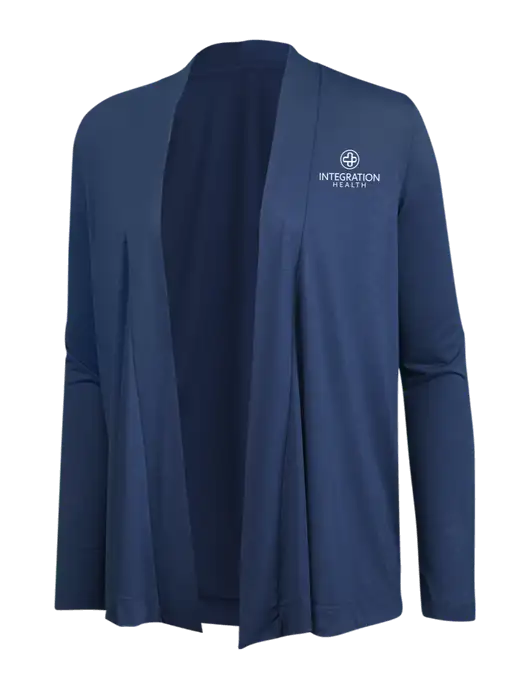 Dusty  Blue Womens Concept Cardigan w/Integration Health Logo