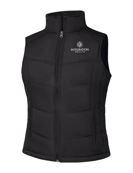 Womens Black/Black Vest w/Integration Health Logo