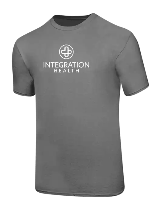 Ring Spun Medium Grey 4.5 oz T-Shirt w/Integration Health Logo